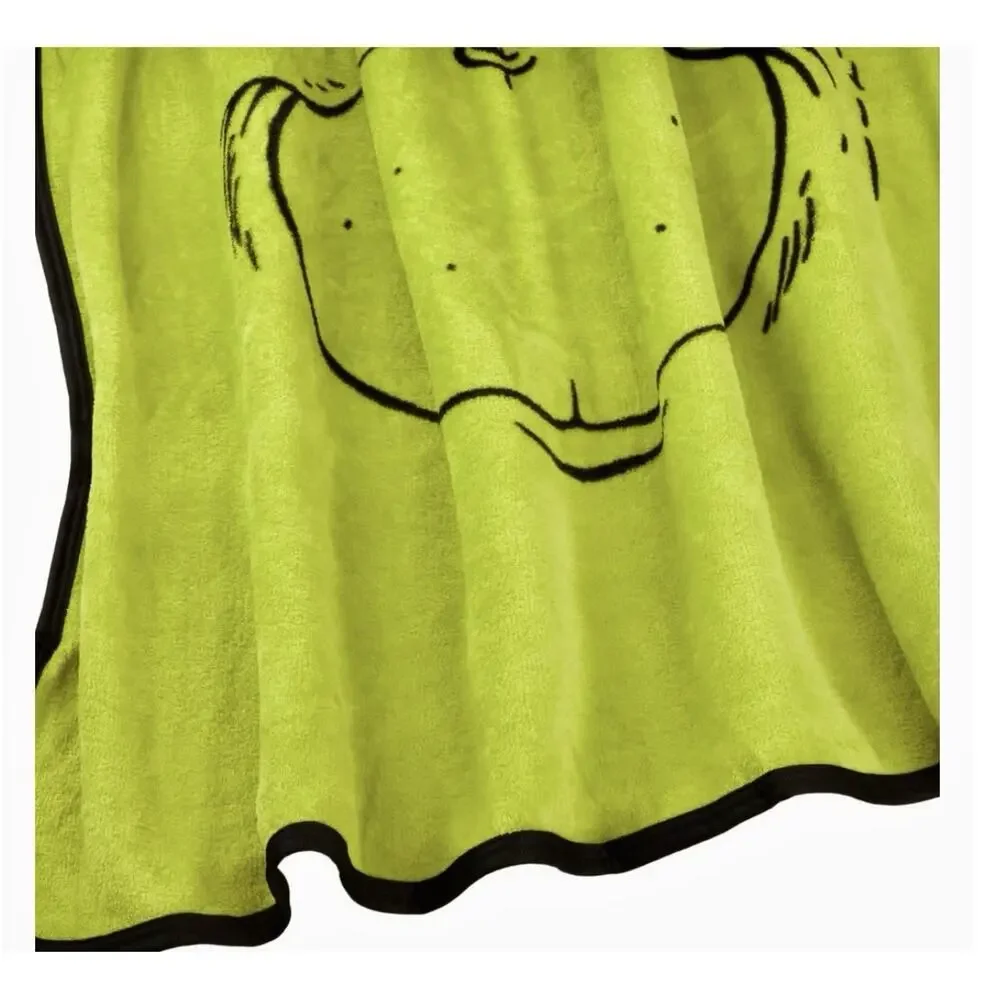 Dr Seuss The Grinch Throw Blanket 46x60 Soft Fleece Christmas